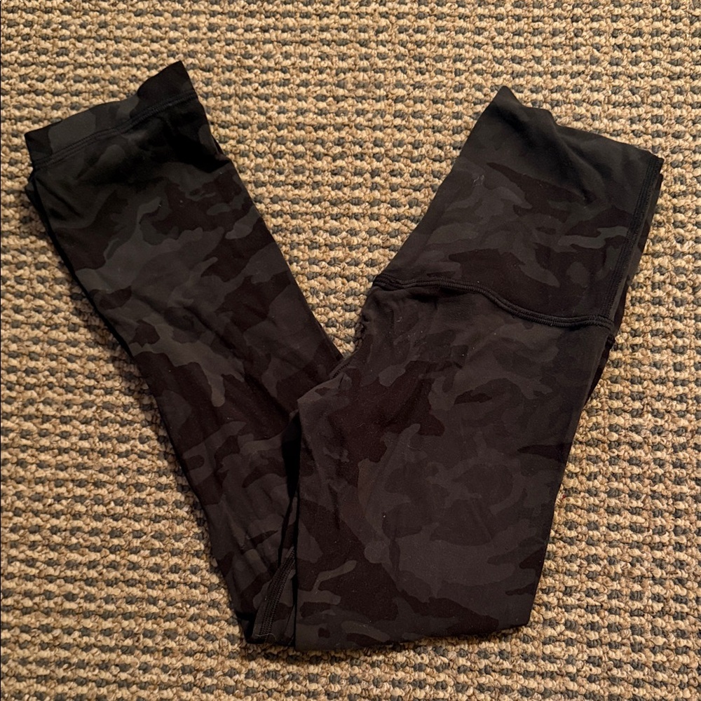 Lululemon green Camouflage Leggings